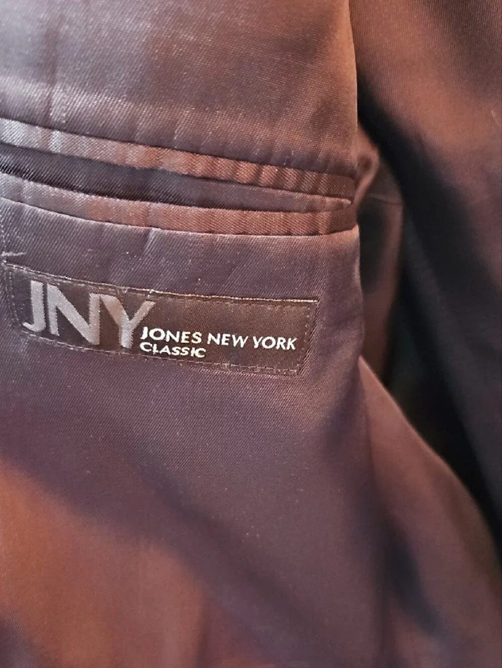 Jones New York Black Men's Single-Breasted Blazer 52r